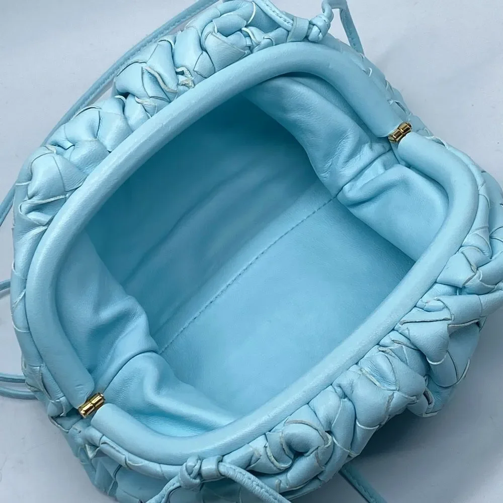 Bottega Veneta Pouch Mini Intrecciato leather clutch